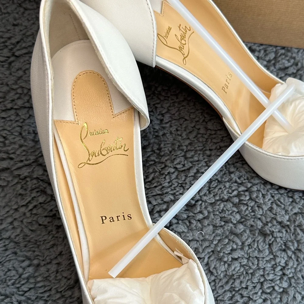 New in box! Christian Louboutin Iriza 85, white size EU 40/US 10